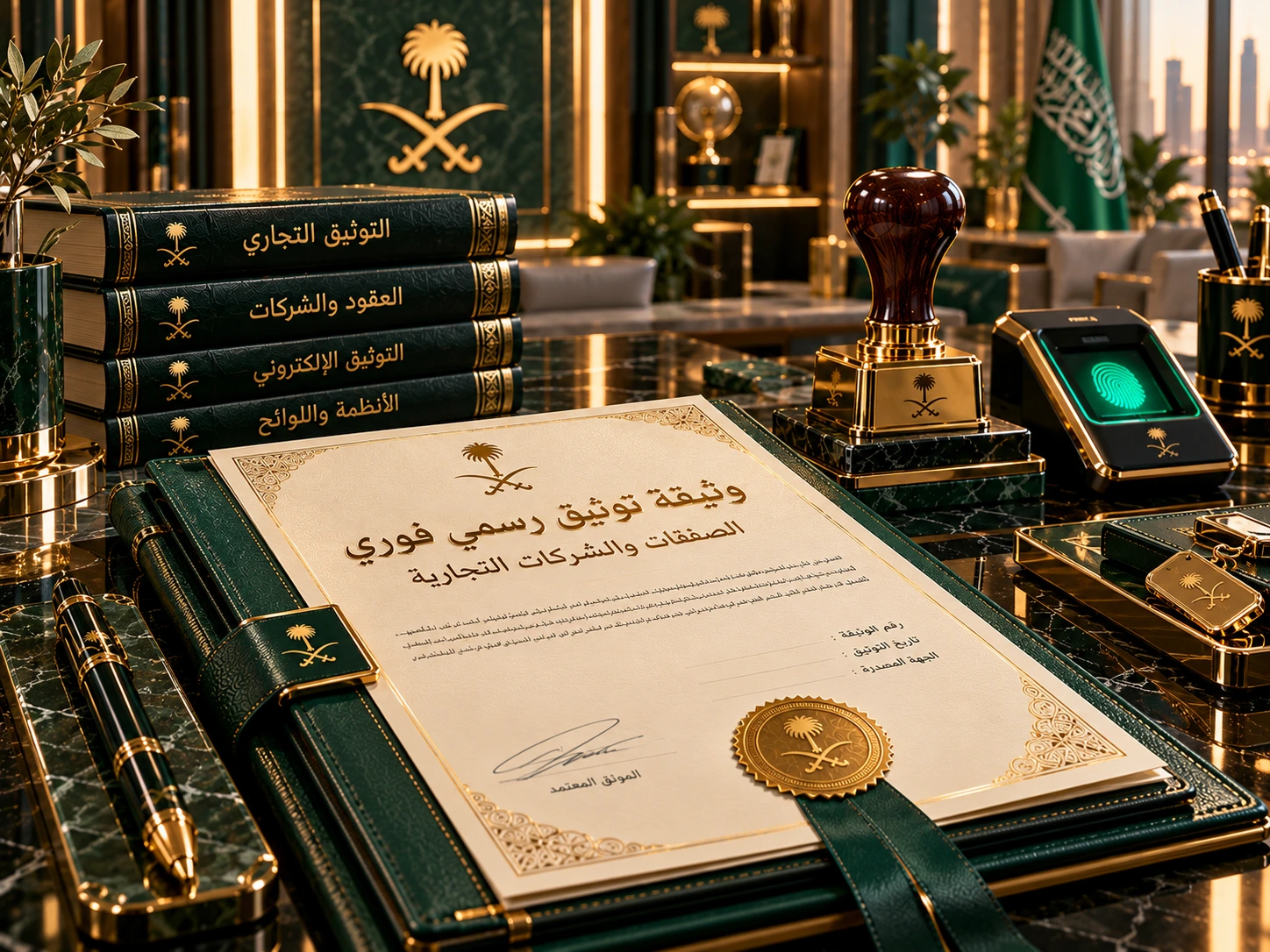 توثيق العقود والصفقات التجارية