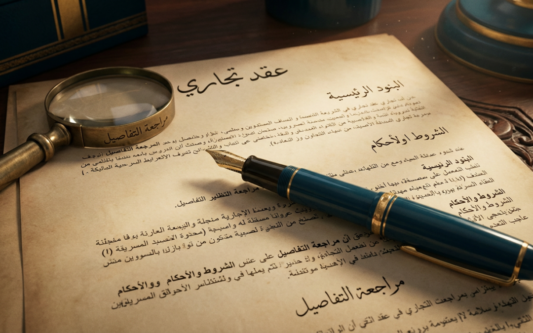 صياغة العقود التجارية ومراجعتها في الرياض - مكتب المحامي عبد المحسن الدوسري